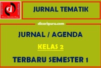 Jurnal Pembelajaran Kelas 2 Semester 1 Tematik Tahun 2021