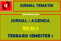 Jurnal Pembelajaran Kelas 4 Semester 1 Tematik Tahun 2021