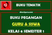 Buku Tematik Kurikulum 2013 Untuk Guru dan Siswa Kelas 6 Semester 1