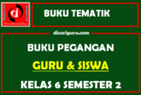 Buku Tematik Kurikulum 2013 Untuk Guru dan Siswa Kelas 6 Semester 2