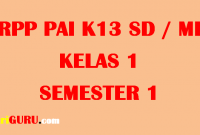 RPP PAI KElas 1 Semester 1