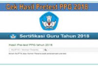 Cara Cek Hasil Pre Test PPG Tahun 2018 dengan Benar