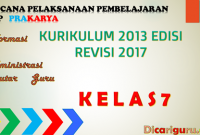 Download RPP Prakarya SMP Kelas 7 Kurikulum 2013 Revisi 2017