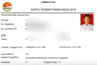 Proses Pendaftaran CPNS Bagian Unggah File dan Cetak Kartu