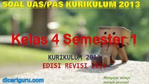 Soal PAS Kelas 4 Semester 1