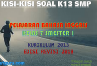 Kisi-Kisi Soal Bahasa Inggris Kelas 7 Semester 1