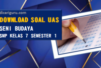 Soal Sumatif PAS/UAS Seni Budaya Kelas 7 Semester 1