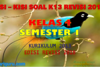 Kisi-Kisi Soal K13 Kelas 4