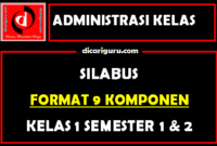 Download Silabus Terbaru Revisi 2020 Kelas 1 Format 9 Komponen