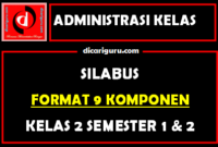 Download Silabus Terbaru Revisi 2020 Kelas 2 Format 9 Komponen