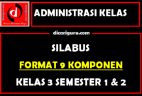 Download Silabus Terbaru Revisi 2020 Kelas 3 Format 9 Komponen