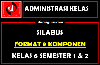 Download Silabus Terbaru Revisi 2020 Kelas 6 Format 9 Komponen