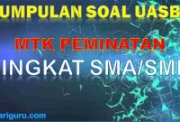 Soal UASBN MTK Peminatan