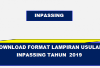 Format Lampiran Usulan Inpassing