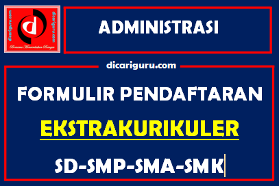 Contoh Format Formulir Pendaftaran Ekstrakurikuler Sekolah