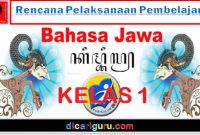 RPP Bahasa Jawa Kelas 1 SD