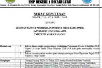 SK Panitia Penerimaan Siswa Baru