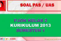 soal uas pjok kelas 2 semester 1