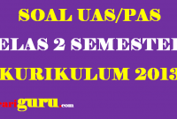 soal pas kelas 2 semester 1