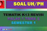 Soal UH Kelas 1 Tema 2