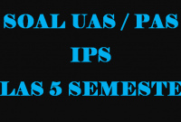 Soal UAS IPS Kelas 5 Semester 1