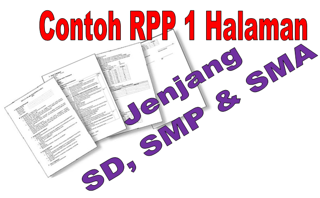 Contoh RPP 1 (satu) Halaman