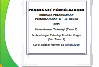 RPP 1 Lembar / Halaman Kelas 3 Tema 7