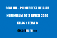 Soal UH / PH Kelas 1 Tema 5 Sub Tema 1,2,3,4