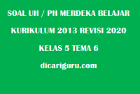 Soal UH / PH Kelas 5 Tema 6 Revisi 2020/2021