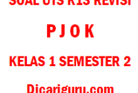 Soal UTS / PTS PJOK Kelas 1 Semester 2