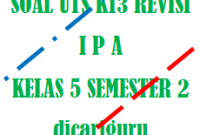 Soal UTS / PTS IPA Kelas 5 Semester 2