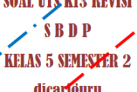 Soal UTS / PTS SBDP Kelas 5 Semester 2 Tahun 2020