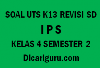 Soal UTS IPS Tengah Semester 2 Kelas 4 SD