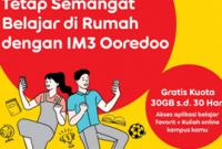 Cara Mengaktifkan Internet GRATIS 30GB Paket Edukasi INDOSAT