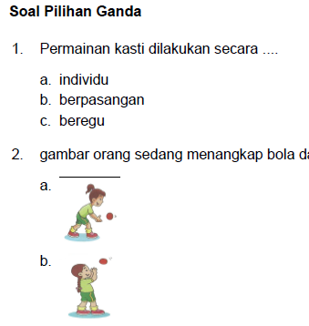 Soal PAT PJOK Kelas 2 Kurikulum 2013