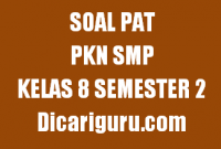 Soal UKK/PAT PKN Kelas 8 SMP Semester 2