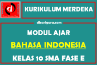 Modul Ajar Bahasa Indonesia Kelas 10