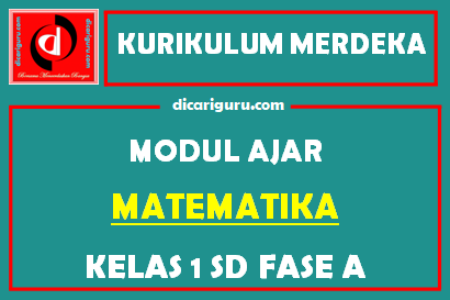 Modul Ajar Matematika Kelas 1 SD