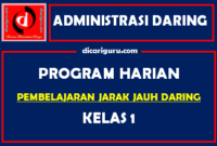 Download Program Harian Belajar Daring Kelas 1