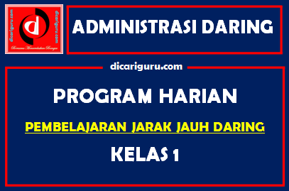 Download Program Harian Belajar Daring Kelas 1