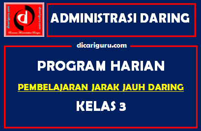 Download Program Harian Belajar Daring Kelas 3