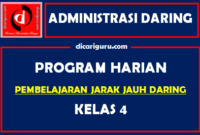 Download Program Harian Belajar Daring Kelas 4