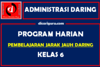 Download Program Harian Belajar Daring Kelas 6