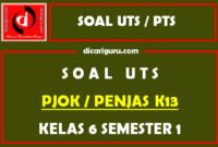 Soal UTS PJOK Kelas 6 Semester 1 Tahun 2020/2021