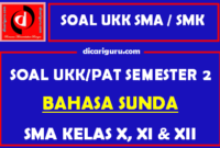 Soal UKK / PAT Bahasa Sunda SMA Kelas 10, 11, 12 Semester 2