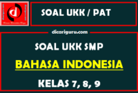 Soal UKK/PAT Bahasa Indonesia