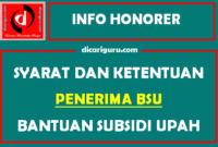 Syarat dan Ketentuan Penerima BSU dari Kemendikbud