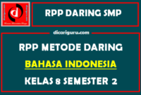 RPP Bahasa Indonesia Daring SMP Kelas 8 Semester 2