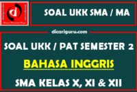 Soal UKK / PAT Bahasa Inggris SMA