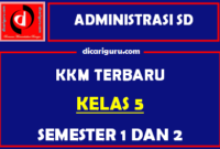 KKM Kelas 5 Semester 1 dan 2